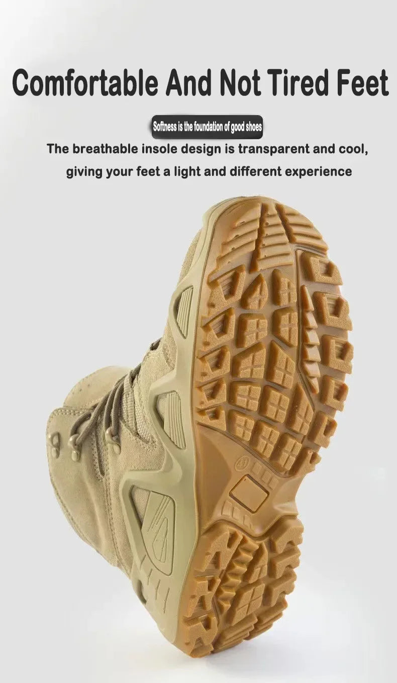 Botas tácticas de combate para hombre, impermeables, para senderismo, trabajo y escalada. Botas tácticas militares de intervención y seguridad.