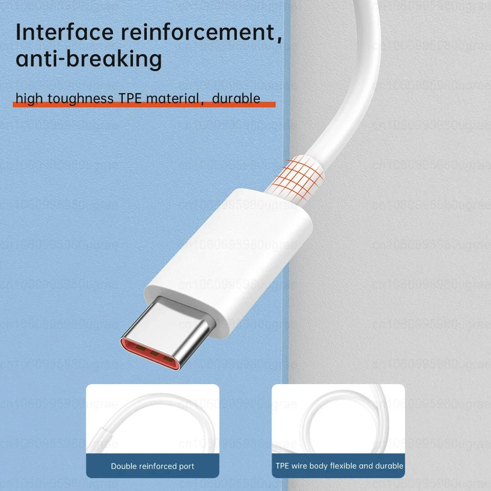 Cable de carga rápida Turbo original Xiaomi 6A 120W 67W USB Tipo C para Mi 15, 14T Ultra, Redmi Note 14, 13 Pro Plus, K80, Poco F5