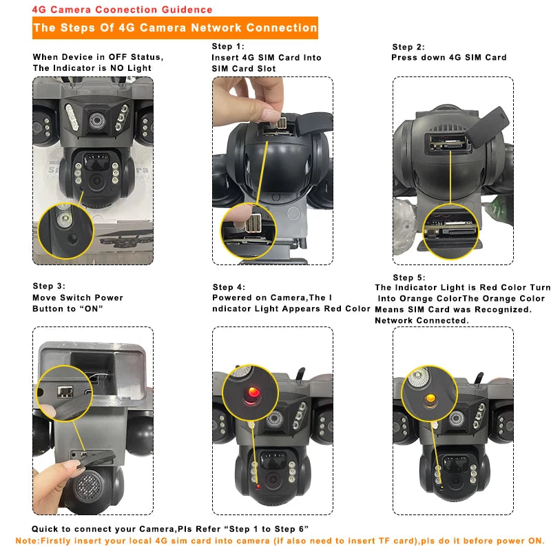 Cámara solar exterior V380Pro de 12 MP con IP 4G/WiFi, visión nocturna HD, seguimiento PTZ, detección de movimiento PIR y seguridad para el hogar (CCTV inteligente).
