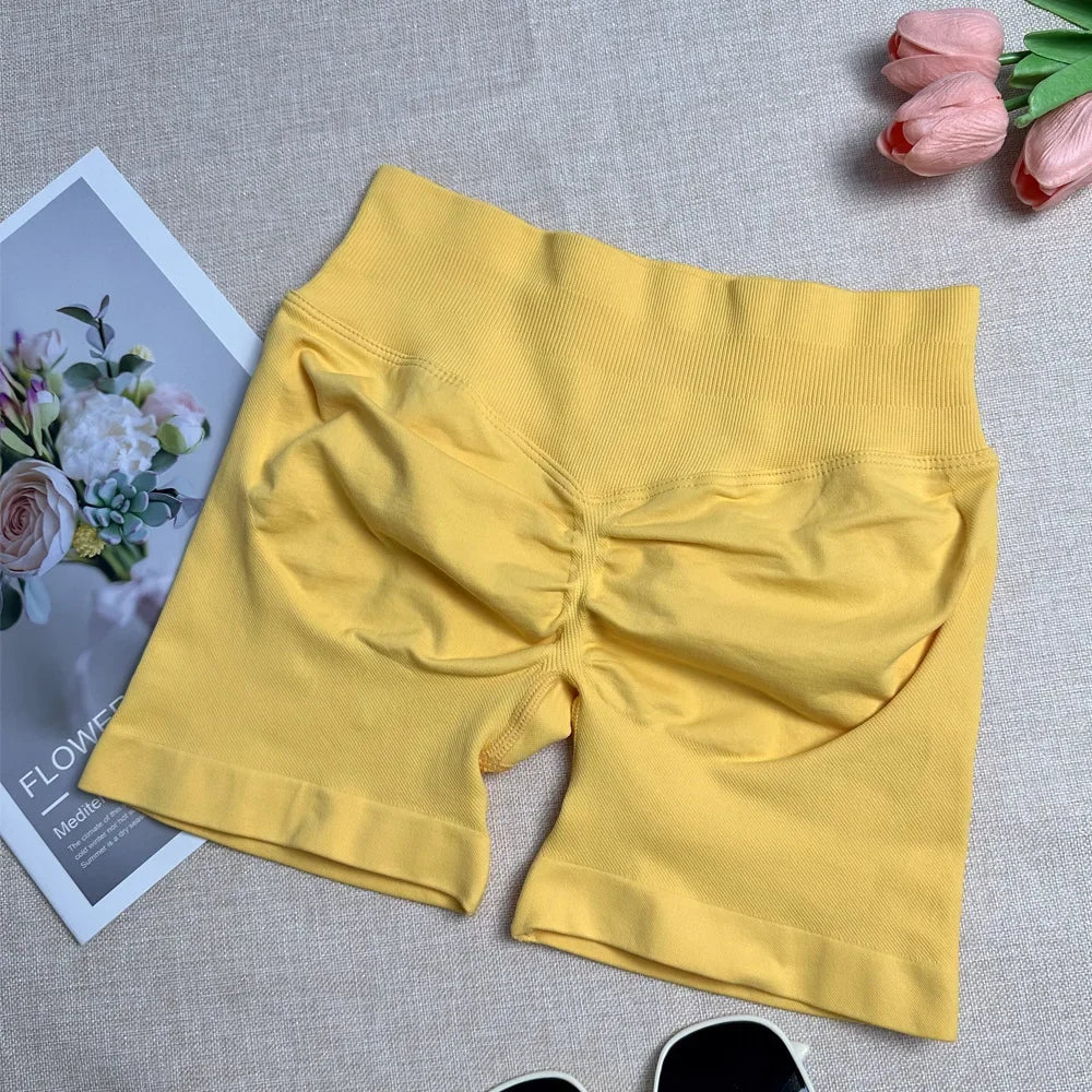 Fitness de verano, pantalones cortos de yoga exclusivos, pantalones de yoga cómodos y sexys, ejercicio, estiramiento, carrera, entrenamiento