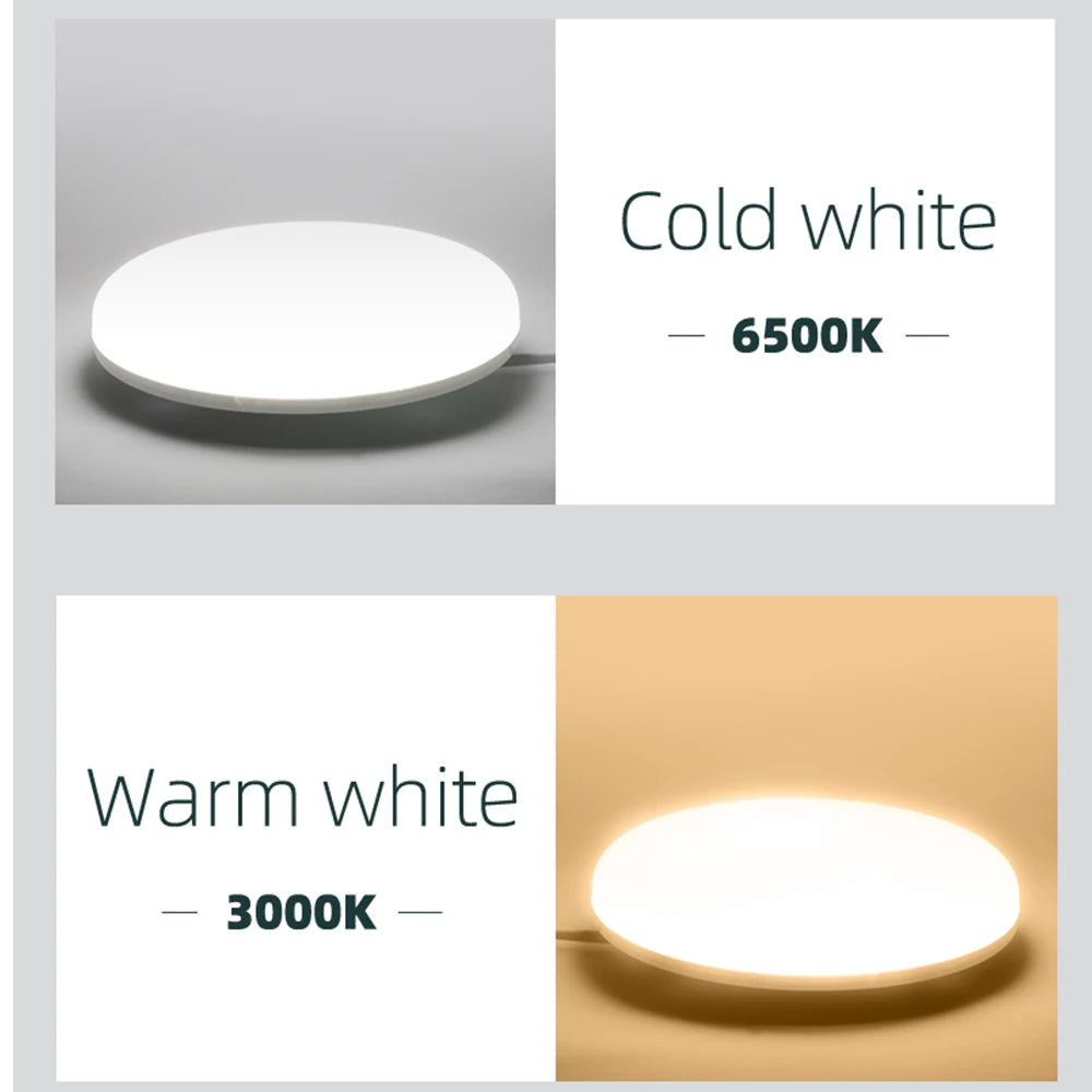 Lámpara de techo LED moderna de 15 W, 20 W, 30 W y 50 W para sala de estar, dormitorio, cocina, iluminación interior.