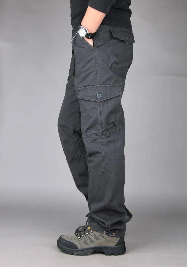 2025 New Autumn Cargo Pants Men Fashion Military Outdoors Man Trousers Long Warm Tactical Cotton Khaki Cargo Pants For Man