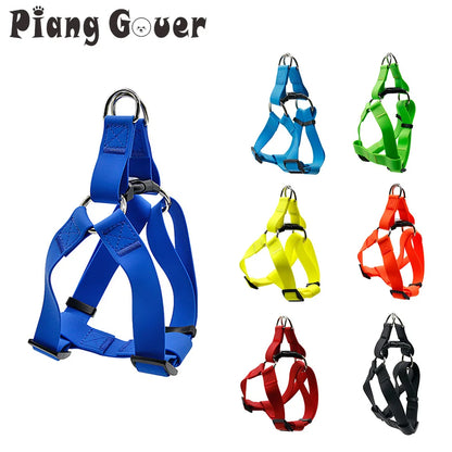 Arnés de PVC para perros, chaleco para exteriores, correa para el pecho para perros pequeños, medianos y grandes, impermeable