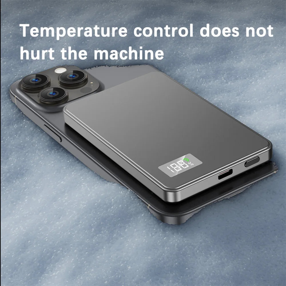 Batería externa portátil Xiaomi de 500.000 mAh, inalámbrica y magnética, PD22,5 W, carga rápida, compatible con Magsafe para iPhone y Samsung.