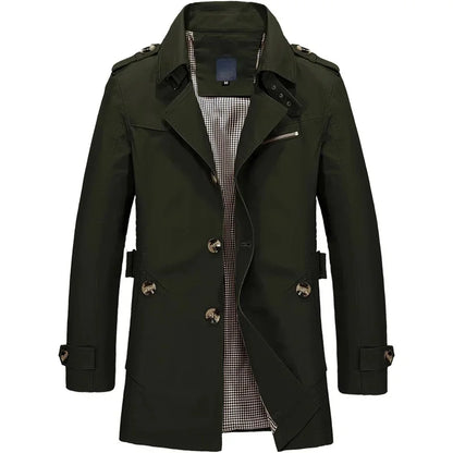 Chaqueta de trabajo informal de algodón para hombre, nueva chaqueta cortavientos de algodón puro, ligera, para primavera y otoño.