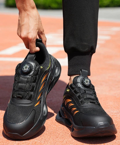 Zapatos de seguridad para hombre, zapatos de trabajo para hombre, zapatos transpirables, antideslizantes, con puntera de acero y antiperforación, zapatos de moda para hombre, zapatos deportivos para hombre.