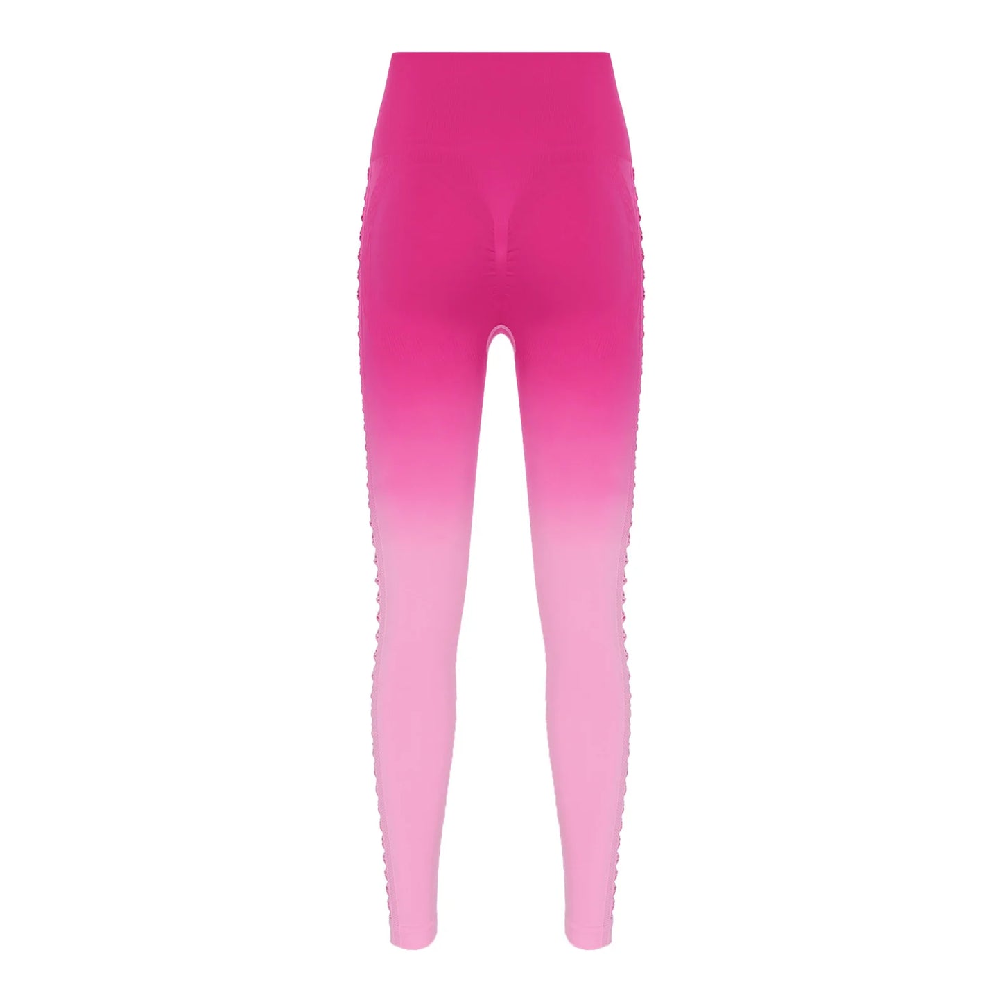 Womens Hip Tight Yoga Pants High Waist Side Hollowed-Out Mesh Design Exercise Yoga Leggings Running Gym Fitness