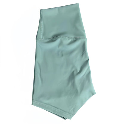 Pantalones cortos de yoga deportivos para mujer con cintura alta, realce de cadera, fitness, running, ciclismo, de 3 puntos, de secado rápido.