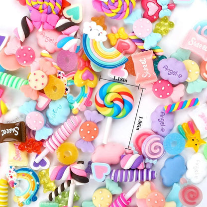 30 accesorios de bricolaje aleatorios, accesorios para el cabello, decoraciones con pegatinas universales, bricolaje hecho a mano, accesorios de ropa DIY