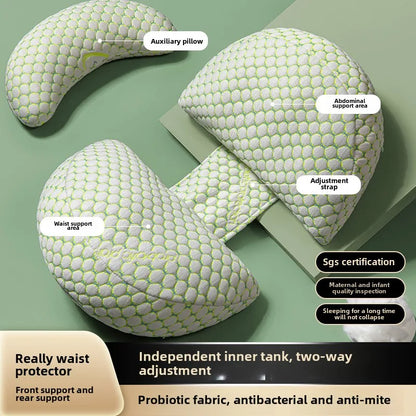 Almohada de cintura para maternidad, almohada de lactancia para embarazadas, almohadas corporales para madres embarazadas, accesorios para el embarazo, ropa de cama para dormir