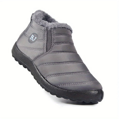 Botas de nieve impermeables, antideslizantes y cálidas para mujer, cómodas y de caña baja para senderismo.