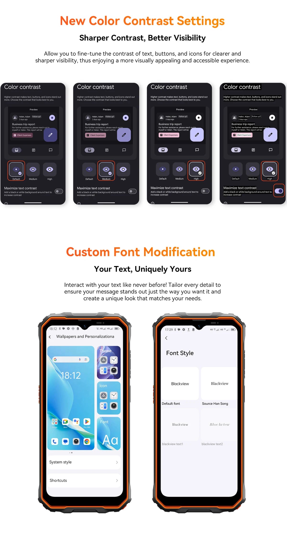 Teléfono resistente Blackview OSCAL Marine 2, 8 GB de RAM, 256 GB de almacenamiento, smartphone con IA, batería de 11000 mAh, pantalla HD+ de 6,56", procesador Unisoc T61, Android 15 y NFC.