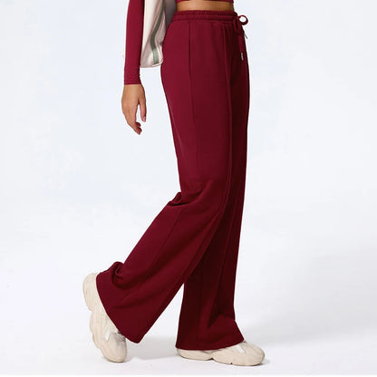 Pantalones deportivos Hearuisavy para mujer, corte recto, con cordón ajustable, bolsillos, para gimnasio, deportes, uso casual, actividades al aire libre, correr, entrenamiento, yoga, pantalones largos.