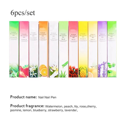 Aceite nutritivo para uñas con 15 aromas, lápiz para tratamiento de uñas, aceite revitalizador de cutículas, previene el envejecimiento de las uñas, esmalte de uñas, nutre la piel, tratamiento de uñas
