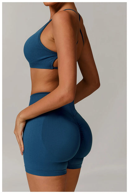 Conjunto de yoga deportivo sin costuras para mujer, 2 o 3 piezas, ropa deportiva para gimnasio, conjuntos de yoga para mujer, chándales, sujetador deportivo, leggings para gimnasio