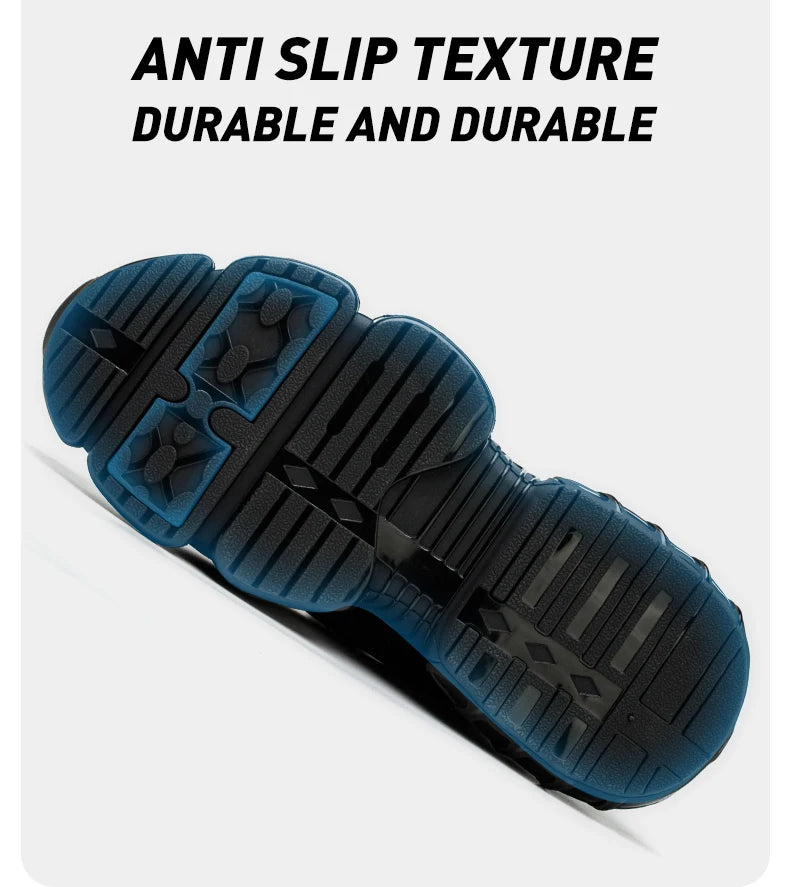 Small Size Rotary Buckle Work Safety Shoes For Men Air Soft Sole Lightweight Protective Work Sneakers Men and Women Shoes