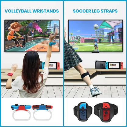 Paquete de accesorios deportivos 12 en 1 para Switch NS, compatible con juegos deportivos Switch/Switch OLED