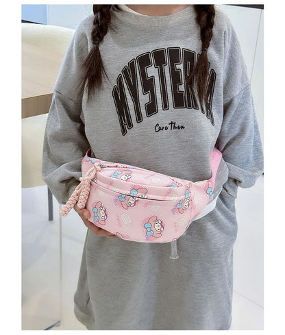 Bolso de pecho Sanrio Kuromi, bandolera de Cinnamoroll, bolso de hombro, riñonera, monedero My Melody Hello Kitty, regalo para niña