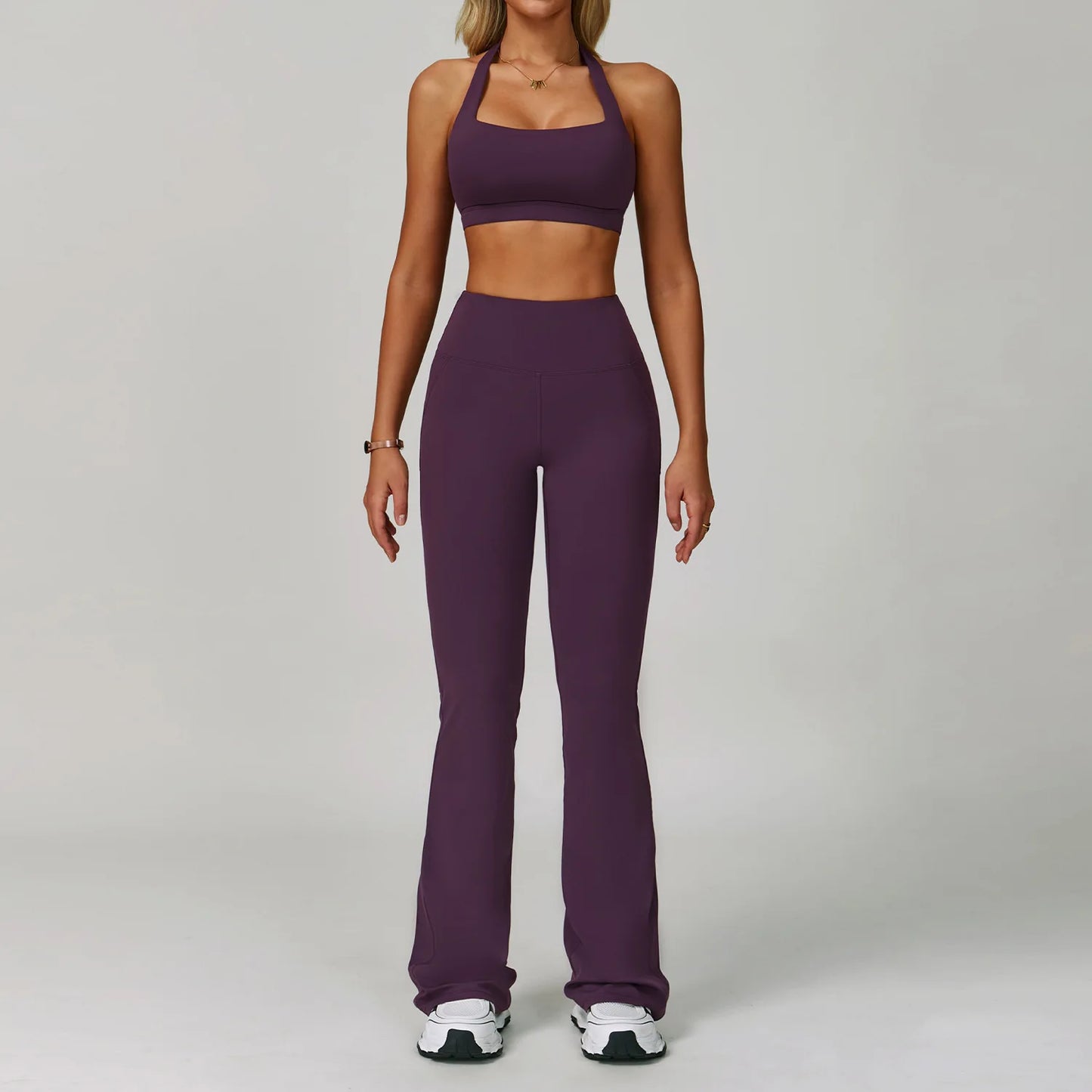2 Piece Set Women's Tracksuit Fitness Clothes Yoga Sets Sportswear Workout Bra High Waist Leggings Set Gym Clothing Sports Suits
