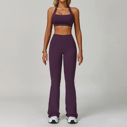2 Piece Set Women's Tracksuit Fitness Clothes Yoga Sets Sportswear Workout Bra High Waist Leggings Set Gym Clothing Sports Suits