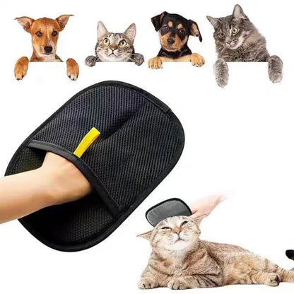 Guantes de limpieza y recogida de pelo de mascotas. Guante de belleza multifuncional de doble cara para mascotas. Reduce la presión de tener una mascota.