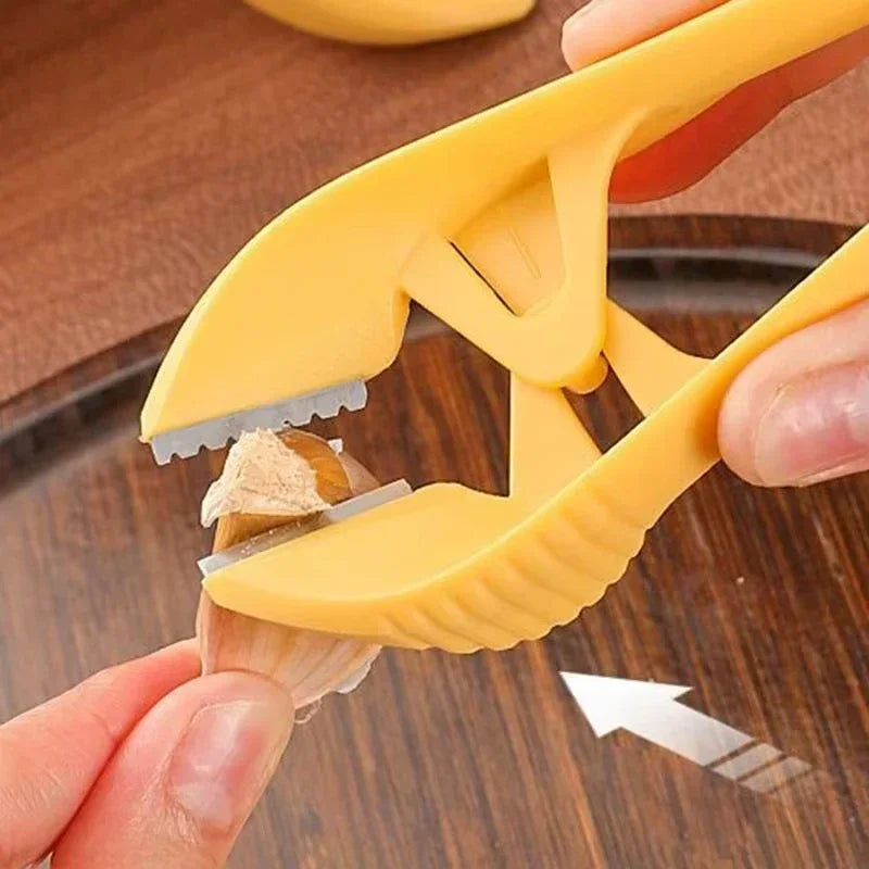 Pelador de ajos manual, ligero, práctico, herramienta de cocina, dispositivo de seguridad no tóxico, pinza para pelar ajos.