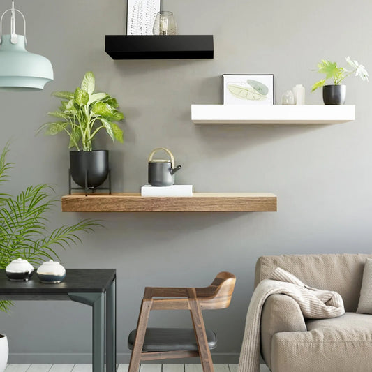 Estantería de almacenamiento con compartimento, estantería flotante oculta, solución de almacenamiento de pared, decoración moderna para el hogar, para sala de estar