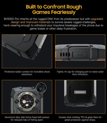 [Estreno mundial] Blackview BV9300 PRO, teléfono inteligente resistente, procesador Helio G99, Android 13, 8 GB de RAM, 12 GB de RAM, doble pantalla.