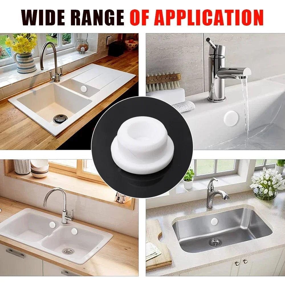 Tapa de desbordamiento del lavabo Orificio del fregadero del baño de la cocina Tapón del lavabo Aumento del nivel del agua Tapón de desbordamiento de agua Tapa de drenaje de la bañera