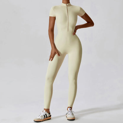 Conjunto de yoga de verano para mujer, ropa deportiva para entrenamiento, mono de gimnasio, mono deportivo siamés para mujer