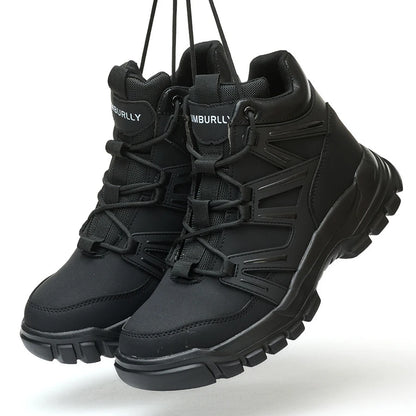 Botas de seguridad protectoras, zapatos de seguridad laboral, botas de seguridad de invierno para hombre, zapatos de trabajo antiperforación, botas de trabajo con punta de acero, indestructibles.