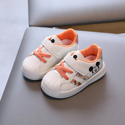 Zapatos para niños, zapatos deportivos casuales de moda, zapatos para niños y niñas, zapatos blancos pequeños, zapatos para niños con suela blanda