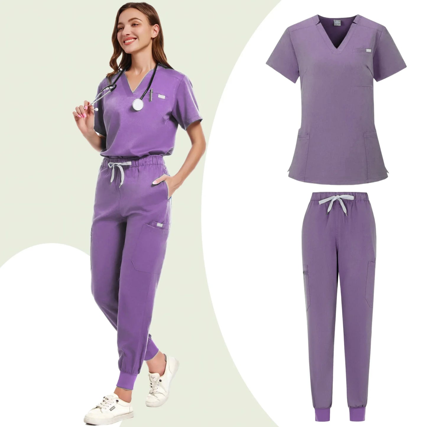 Uniformes de salón de belleza, uniformes de spa de manga corta para mujer, uniformes de dentista, enfermeras, uniformes médicos, ropa de trabajo