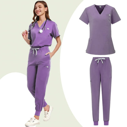 Uniformes de salón de belleza, uniformes de spa de manga corta para mujer, uniformes de dentista, enfermeras, uniformes médicos, ropa de trabajo