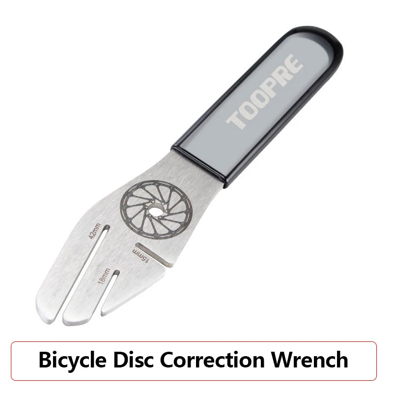 Freno de disco de bicicleta Mantenimiento de discos Reparación Ajuste Calibración Herramienta Rectificadora de discos Llave de ajuste de discos Mantenimiento
