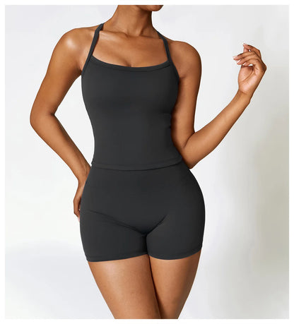 2PCS Seamless Yoga Set Women Workout Set Sportswear Gym Clothing Fitness Long Sleeve Crop Top High Waist Leggings Sports Suits