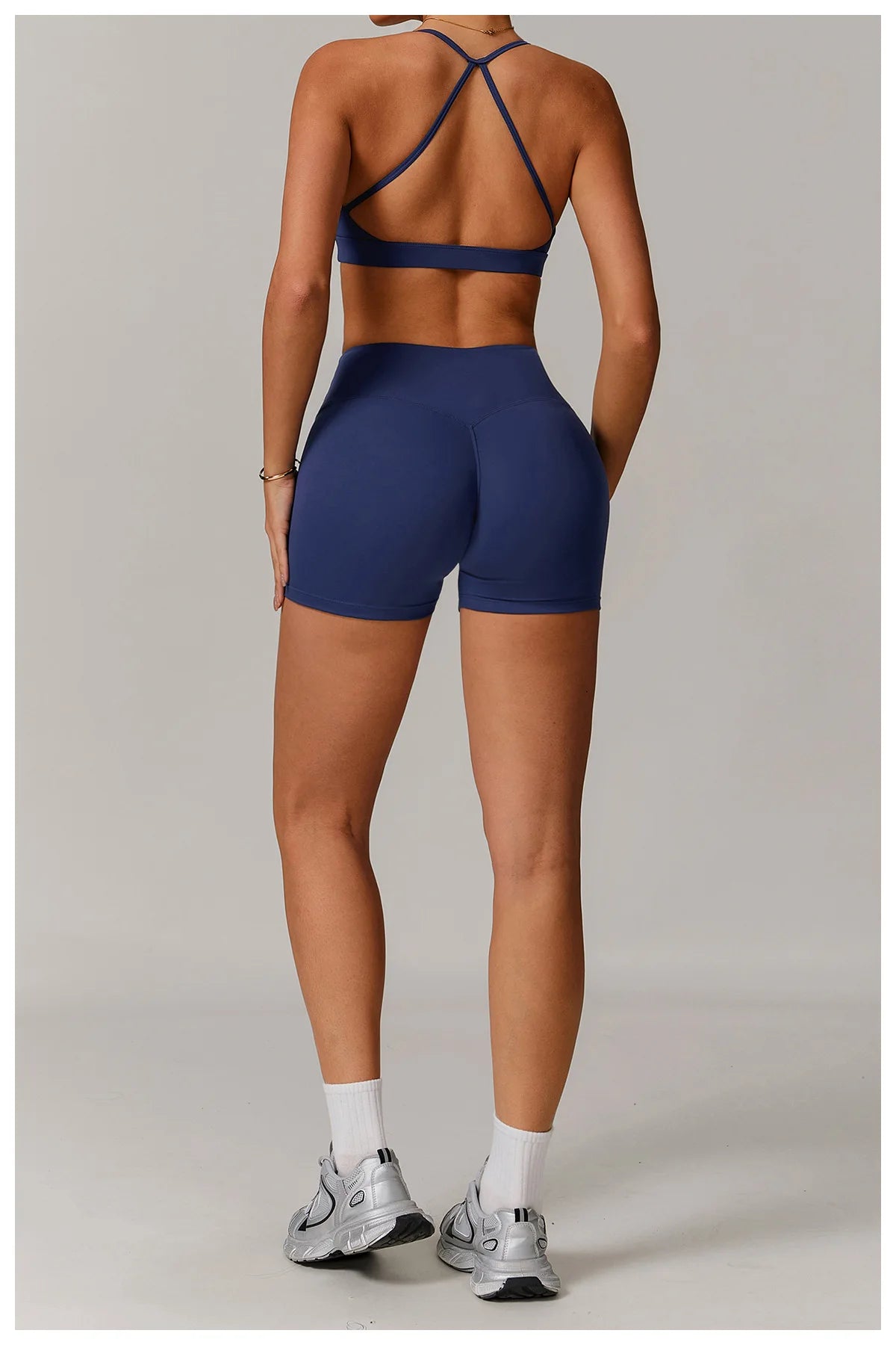 Women's Tracksuit 2PCS Yoga Sets Sportswear Workout Fitness Long Sleeved Sports Bra High Waist Leggings Gym Clothing Sports Suit