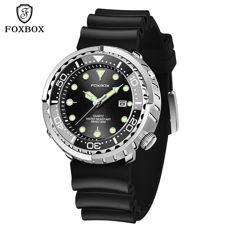 Reloj de lujo LIGE para hombre, deportivo, de exterior, con calendario, de cuarzo, de silicona suave, resistente al agua.