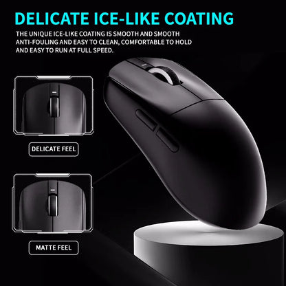 El mejor ratón inalámbrico Vxe Dragonfly R1 SE+ para juegos FPS de larga duración y peso ligero, ergonómico Paw3395 de 2 kHz.