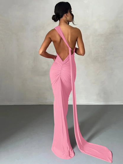 Vestido largo blanco ajustado de Dulzura para mujer, ideal para fiestas, clubes y eventos nocturnos. Estilo urbano. Colección de verano 2024. Venta al por mayor.