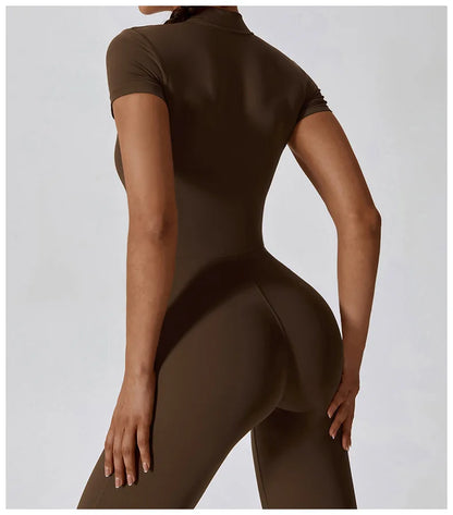 Conjunto de yoga de verano para mujer, ropa deportiva para entrenamiento, mono de gimnasio, mono deportivo siamés para mujer