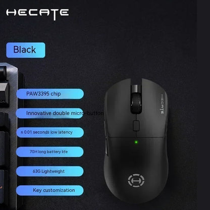 Ratón Edifier Hecate G3m/G4m Pro PAW3395, ergonómico, ligero, con 3 modos de uso, inalámbrico, Bluetooth, personalizado, accesorios para PC Gamer