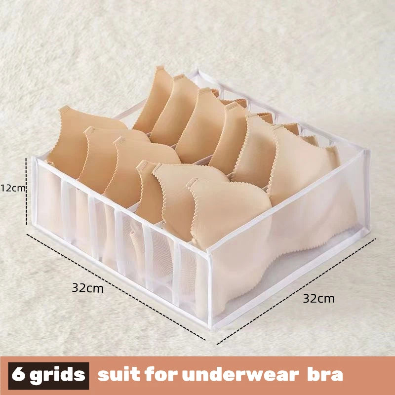 Organizador para ropa interior, calcetines, sujetadores, pantalones, bufandas, corbatas, caja de almacenamiento, organizador de ropa para vaqueros, divisores para cajones, organizador de ropa