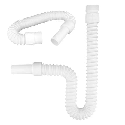 Tubo flexible de desagüe para cocina de 36-79 cm, para lavabo de baño, manguera de plomería galvanizada, manguera extensible.