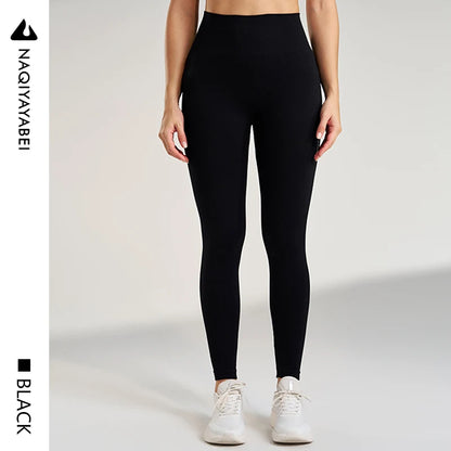 Leggings deportivas para mujer, color sólido, para gimnasio, correr, yoga, pantalones largos, cintura alta, efecto vientre plano, elásticas, pantalones de chándal, siete colores.