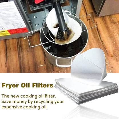 Filtros cónicos de aceite para freidora, no tejidos, para aceite de cocina y jarabe de arce, 40 unidades