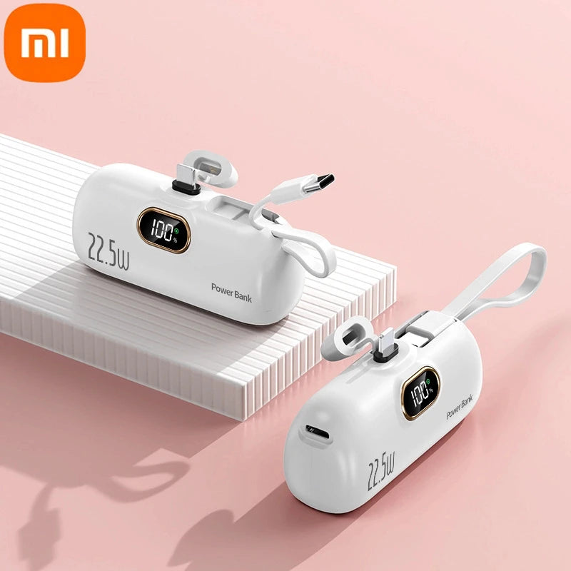 Xiaomi - Mini banco de energía de 500.000 mAh, 22,5 W, alta capacidad, carga ultrarrápida, para iPhone, Huawei y Samsung