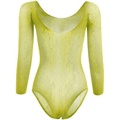 Bodys eróticos calientes, lencería sexy para mujer, diamantes de imitación para mujer, lencería sexy, medias de rejilla, trajes de cuerpo, disfraces sexys