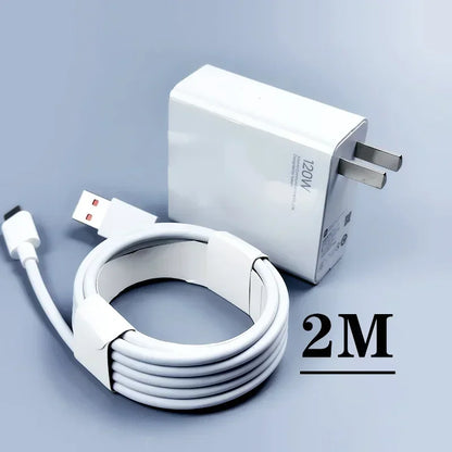 Cargador turbo original Xiaomi de 120 W, carga rápida tipo C, 6 A, adaptador de corriente, cable USB para Mi 13 Ultra, 12T Pro, 11T, RedMi Note 13