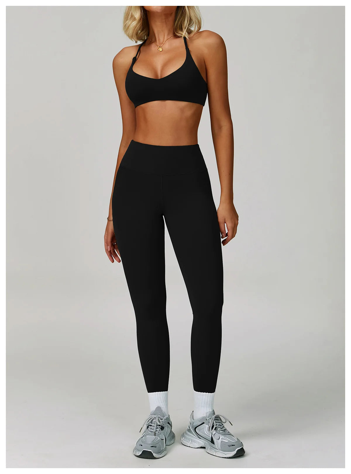 2 Piece Set Women's Tracksuit Fitness Clothes Yoga Sets Sportswear Workout Bra High Waist Leggings Set Gym Clothing Sports Suits